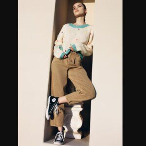 Kimchi Blue 'Ember' Pleated Cropped Pants in TAN (6)